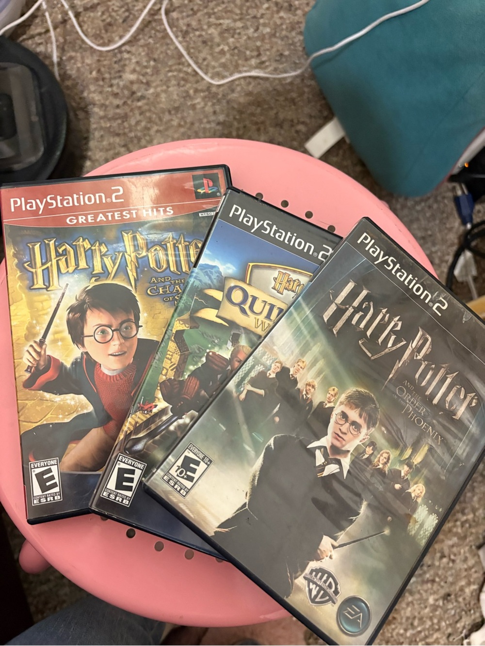 Harry Potter PS2 Game Bundle Quidditch Chamber of Secrets Order of the Phoenix